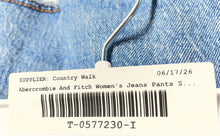 Load image into Gallery viewer, Abercrombie &amp; Fitch Womens Blue Denim Curve Love Low Rise Baggy Jeans Pants 29
