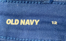 Load image into Gallery viewer, Old Navy Womens Blue Flat Front Regular Fit High-Rise Wow Chino Shorts Size 12
