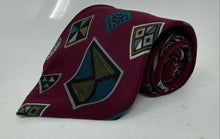 Load image into Gallery viewer, Christian Dior Mens Multicolor Geometric Print Silk Adjustable Designer Tie
