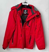 Load image into Gallery viewer, Gemyse Boys Red Hooded Waterproof Long Sleeve Snow Ski Jacket Size XL 14/16

