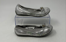 Load image into Gallery viewer, Michael Kors Kids Kory Silver Sequin Slip-On Ballet Flats Shoes Size 13
