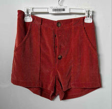 Load image into Gallery viewer, Urban Romantics Womens Orange Ribbed Corduroy Chino Shorts Size Small
