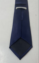 Load image into Gallery viewer, Perry Ellis Mens Dark Blue Keeper Loop Adjustable Formal Pointed Tie
