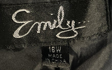 Load image into Gallery viewer, Emily Womens Black Notch Lapel Single-Breasted One-Button Blazer Jacket Size 16W
