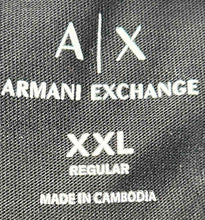 Load image into Gallery viewer, Armani Exchange Mens Black Short Sleeve Crew Neck Pullover T-Shirt Size XXL
