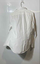 Load image into Gallery viewer, Zara Mens White Long Sleeve Slim-Fit Collared Button-Up Shirt Size Medium
