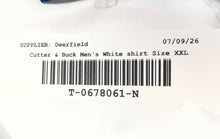 Load image into Gallery viewer, Cutter &amp; Buck Mens White Short Sleeve Moisture Wicking Polo Shirt Size XXL
