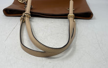 Load image into Gallery viewer, Michael Kors Womens Brown Leather Inner Pockets Double Handle Tote Handbag
