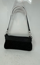 Load image into Gallery viewer, Tommy Hilfiger Womens Black Signature Print Single Strap Zip Top Shoulder Bag
