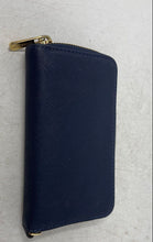 Load image into Gallery viewer, Michael Kors Womens Blue Leather Inner Divider Accordion Zip-Around Wallet
