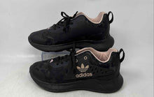 Load image into Gallery viewer, Adidas Unisex Black Light Pink Camouflage Lace-Up Sneakers Shoes Size M6 W8
