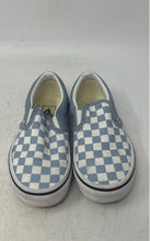 Load image into Gallery viewer, Vans Kids Classic 500714 White Blue Check Slip-On Sneaker Shoes Size 11.5
