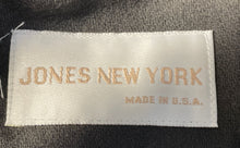 Load image into Gallery viewer, Jones New York Womens Gray Wool Long Sleeve Pockets Collared Trench Coat No Size
