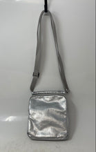 Load image into Gallery viewer, Kipling Womens Eldorado Silver Leather Adjustable Strap Crossbody Handbag
