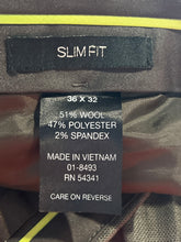 Load image into Gallery viewer, Louis Raphael Luxe Mens Gray Slash Pockets Slim Fit Dress Pants Size 36 x32
