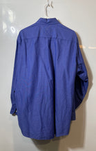 Load image into Gallery viewer, Tommy Hilfiger Mens Blue Cotton Long Sleeve Collared Dress Shirt Size 15 1/2
