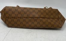 Load image into Gallery viewer, MKF Collection Womens Dark Brown Monogram Leather Designed Shoulder Purse
