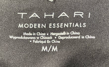 Load image into Gallery viewer, Tahari Womens Black Short Sleeve Crew Neck Pullover T-Shirt Size Medium

