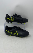Load image into Gallery viewer, Nike Kids Tiempo Legend 10 DV4352-001 Black Green Soccer Cleats Size 4.5Y
