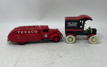 Load image into Gallery viewer, Ertl Texaco Collectors Series Tanker Truck And Delivery Car Coin Banks 2 Pcs
