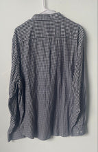 Load image into Gallery viewer, Calvin Klein Mens Black White Gingham Print Long Sleeve Button-Up Shirt Size XXL
