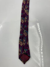 Load image into Gallery viewer, Christian Dior Monsieur Mens Purple Printed Silk Adjustable Designer Necktie
