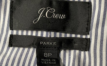 Load image into Gallery viewer, J.Crew Womens Blue Parke Long Sleeve Shawl Lapel One-Button Blazer Size 8P
