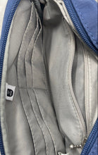 Load image into Gallery viewer, Baggallini Womens Hanoi Blue Detachable Strap RFID Convertible Crossbody Bag
