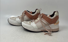 Load image into Gallery viewer, Michael Kors Womens Beige Low Top Lace-Up Sneaker Shoes Size 8
