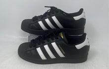 Load image into Gallery viewer, Adidas Mens Superstar Black White Leather Lace-Up Low Top Sneaker Shoes Size 7
