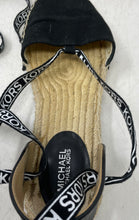 Load image into Gallery viewer, Michael Kors Womens Yara Black Round Toe Ankle Ties Espadrille Shoes Size 8M

