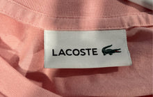 Load image into Gallery viewer, Lacoste Mens Pink Cotton Short Sleeve Crew Neck Pullover T-Shirt Size XL
