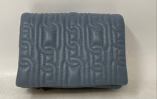 Load image into Gallery viewer, Zara Womens Blue Leather Quilted Flap Chain Strap Crossbody Purse
