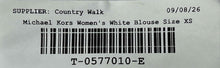 Load image into Gallery viewer, Michael Kors Womens White 3/4 Sleeve Off-The-Shoulder Blouse Top Size XS
