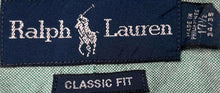 Load image into Gallery viewer, Ralph Lauren Mens Light Green Cotton Classic Fit Dress Shirt Size 17 1/2
