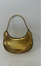 Load image into Gallery viewer, Aldo Womens Sheina Gold Animal Embossed Chain Strap Convertible Shoulder Bag
