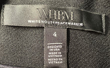 Load image into Gallery viewer, White House Black Market Womens Black Peak Lapel Double-Breasted Blazer Size 4
