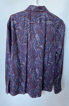 Load image into Gallery viewer, Perry Ellis Mens Multicolor XLT Stretch Paisley Button-Up Shirt Size XXL
