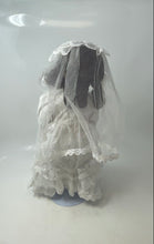Load image into Gallery viewer, Vintage Black Hair Brown Eyes Collectible Porcelain Girl Doll 15" Tall
