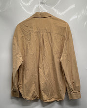 Load image into Gallery viewer, Zara Womens Beige Long Sleeve Pockets Collared Casual Button-Up Shirt Size XS
