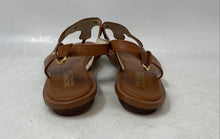 Load image into Gallery viewer, Michael Kors Womens Brown Leather Flat Thong Sandals Size 6M
