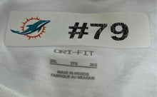 Load image into Gallery viewer, Nike Mens White NFL Miami Dolphins #79 Short Sleeve Football T-Shirt Size 3XL
