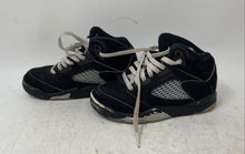Load image into Gallery viewer, Nike Boys Air Jordan 5 Retro Black Gray Lace-Up Sneaker Shoes Size 12C
