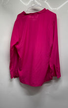 Load image into Gallery viewer, Michael Kors Womens Pink Embellished Long Sleeve Split Neck Tunic Top Size Large
