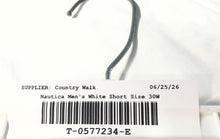 Load image into Gallery viewer, Nautica Mens White Pockets Stretch Classic Fit Chino Shorts Size 30W
