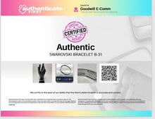 Load image into Gallery viewer, Authentic Swarovski Women's Silver-Tone Crystal Accent Bracelet (NCL)
