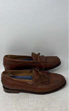 Load image into Gallery viewer, Cole Haan Mens Pinch Grand OS Brown Leather Fringe Loafer Shoes Size 10.5M
