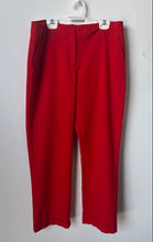 Load image into Gallery viewer, Worthington Womens Red Modern Fit Cuffed Straight Leg Cropped Dress Pants Sz 10
