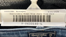 Load image into Gallery viewer, Abercrombie &amp; Fitch Womens Blue Harper Low Rise Skinny Leg Ankle Jeans Size 25/0

