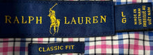 Load image into Gallery viewer, Ralph Lauren Mens Multicolor Plaid Print Classic-Fit Button-Up Shirt Size L

